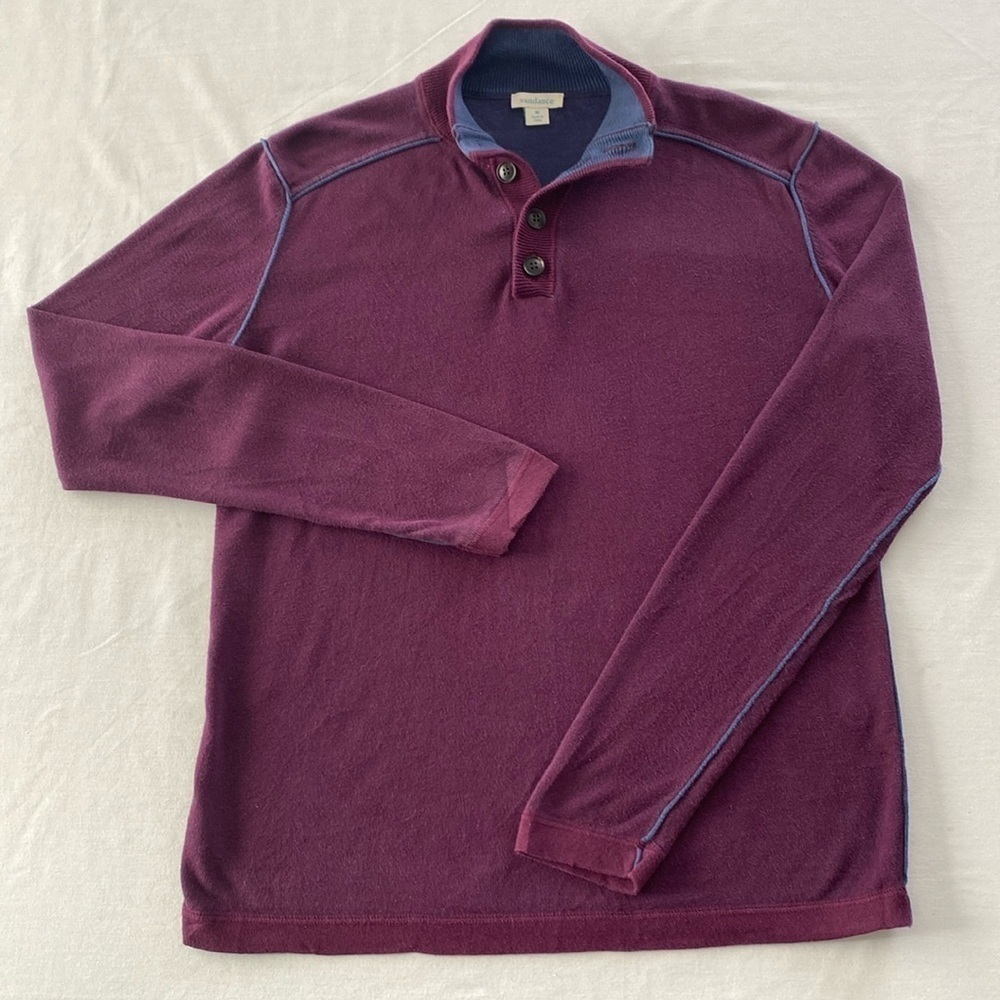 Sundance Retro 100% Cotton Skiwear sweater/Shirt. Stay warm on the slopes. Sz M